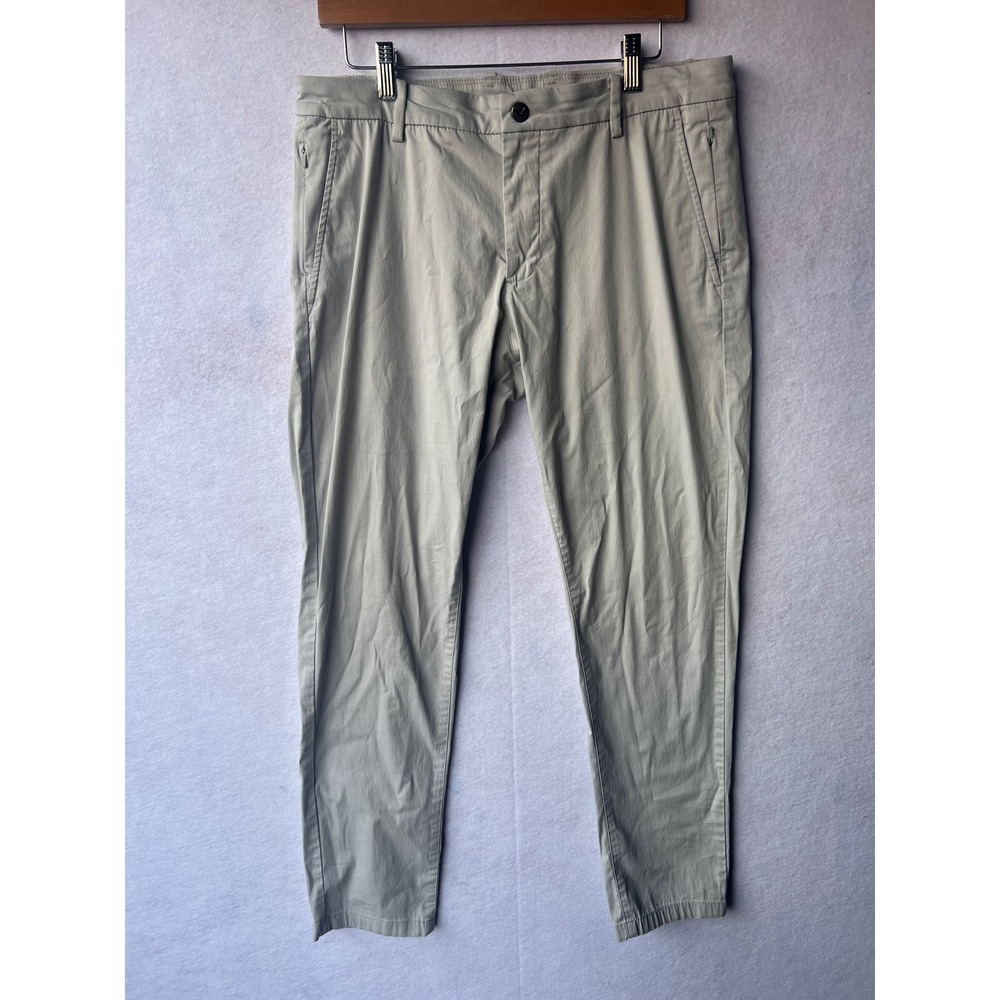Birddogs Mens Lined Chino Pants Stone Gray Khaki 34x32 Stretch Performance 270